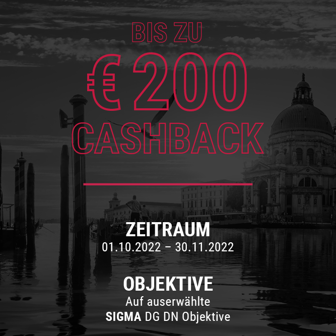 Bis zu € 200,- Cashback | Aktionszeitraum: 01.10. - 30.11.2022