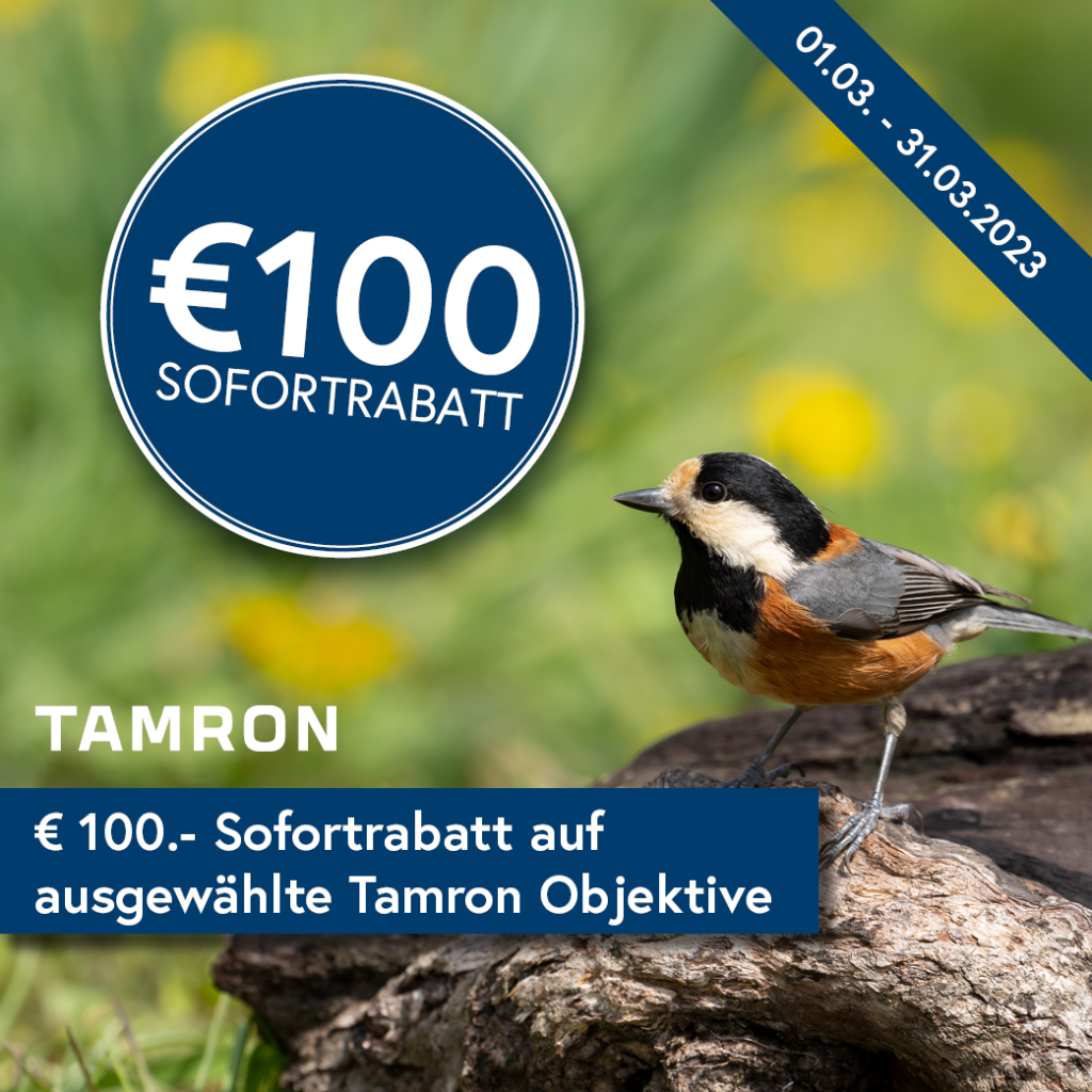 € 100,- Sofortrabatt sichern | Aktionszeitraum: 02.03. - 31.03.2023